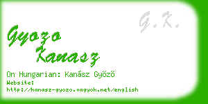 gyozo kanasz business card